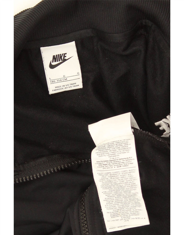 Nike Girls Crop Trenirka Gornja jakna 12-13 godina veliki crni poliester