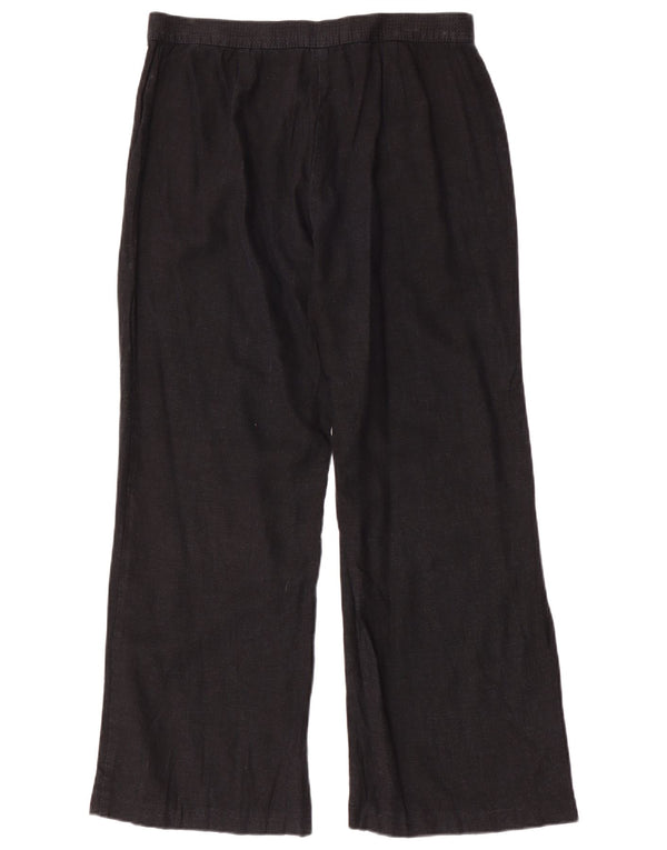 Marks & Spencer ženske široke chino hlače UK 14 Large W30 L29 crne