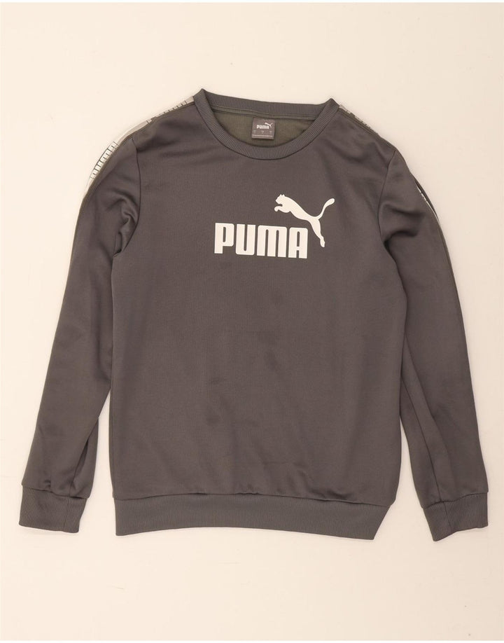 Puma muška majica s grafičkim motivima, mali sivi poliester