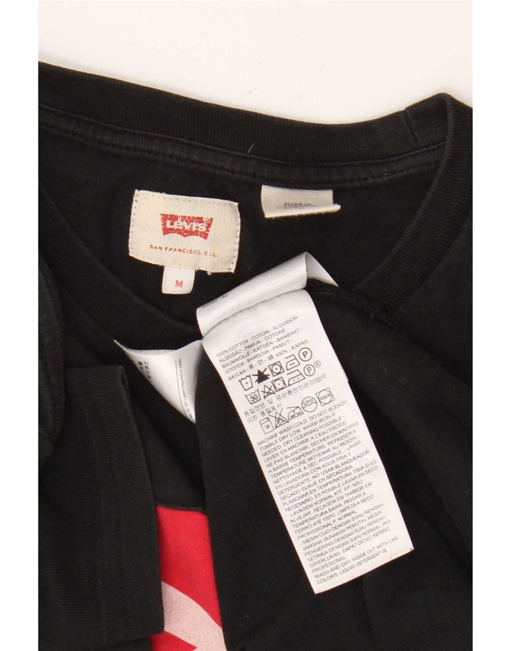 Levi's muška majica kratkih rukava srednje veličine, crni pamuk