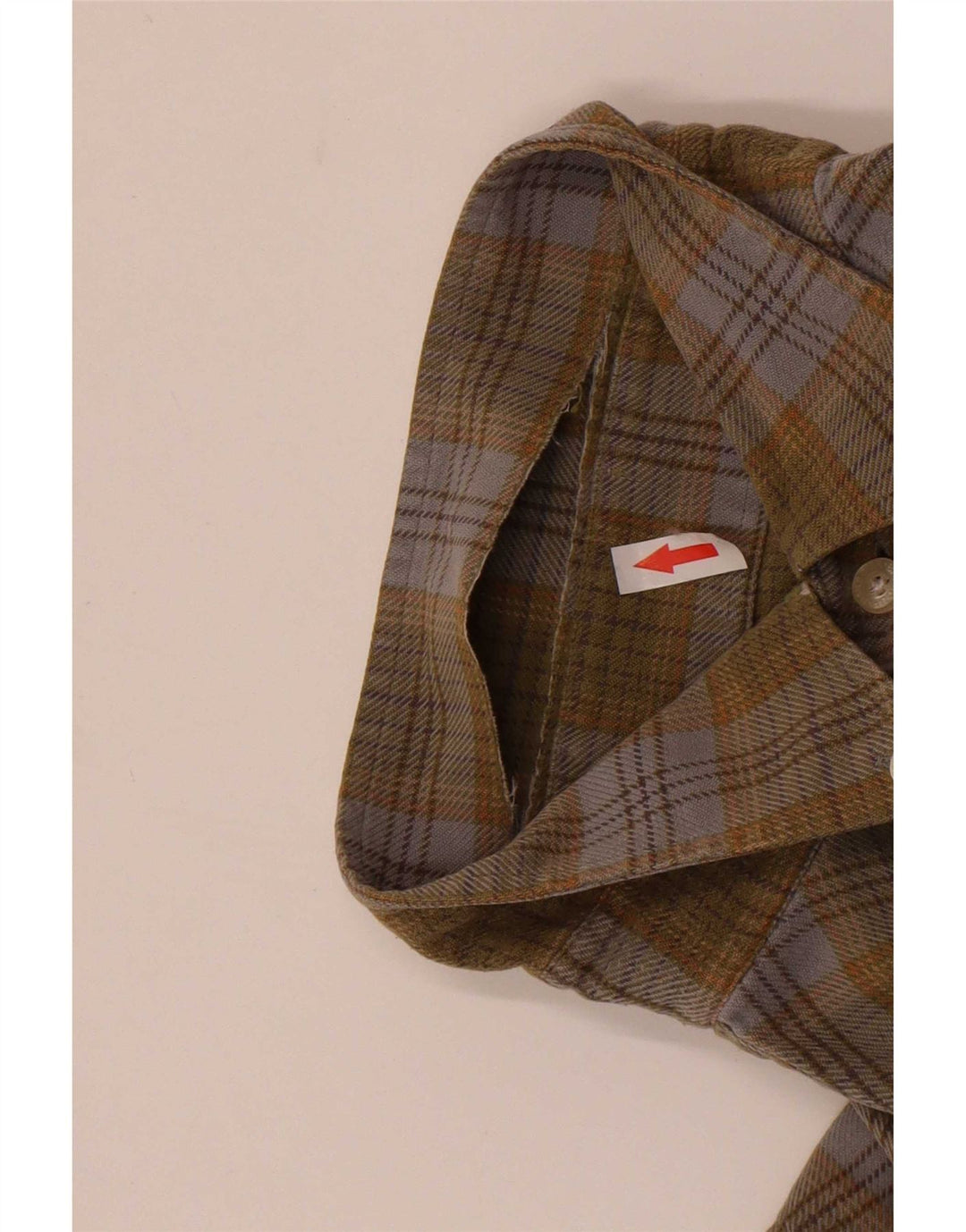 Barbour muška flanelska košulja, veliki kaki karirani pamuk