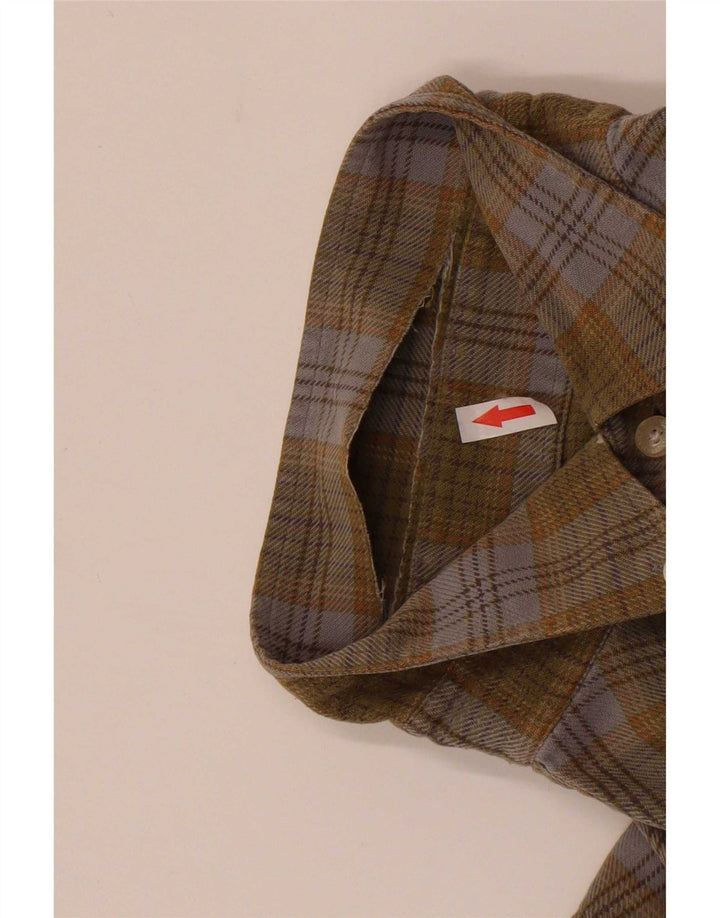 Barbour muška flanelska košulja, veliki kaki karirani pamuk