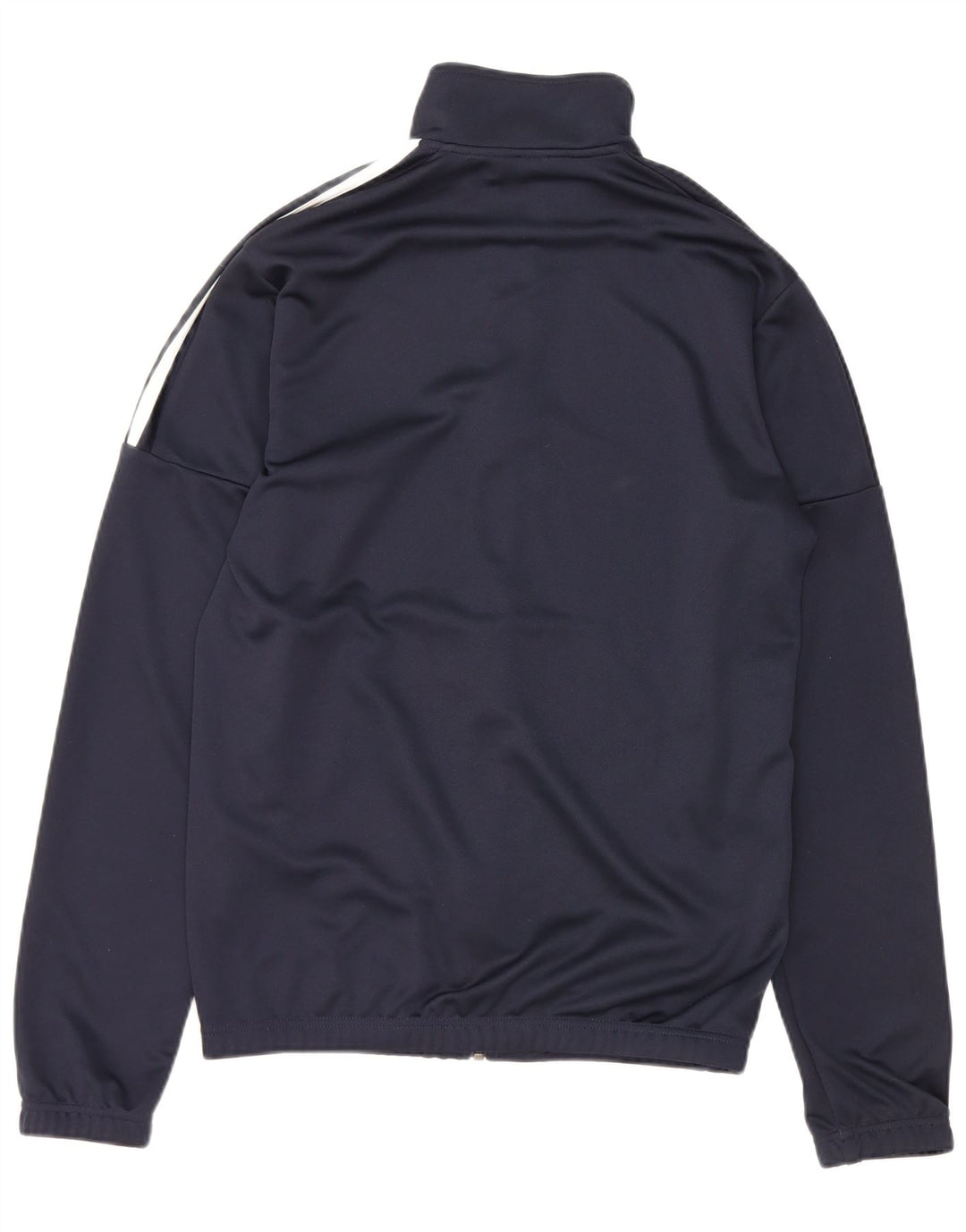 ADIDAS Mens Tracksuit Top Jacket Small Navy Blue Polyester