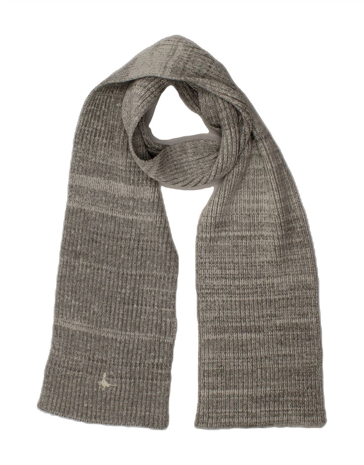 JACK WILLS Mens Rectangle Scarf One Size Grey Acrylic Vintage Jack Wills and Second-Hand Jack Wills from Messina Hembry 