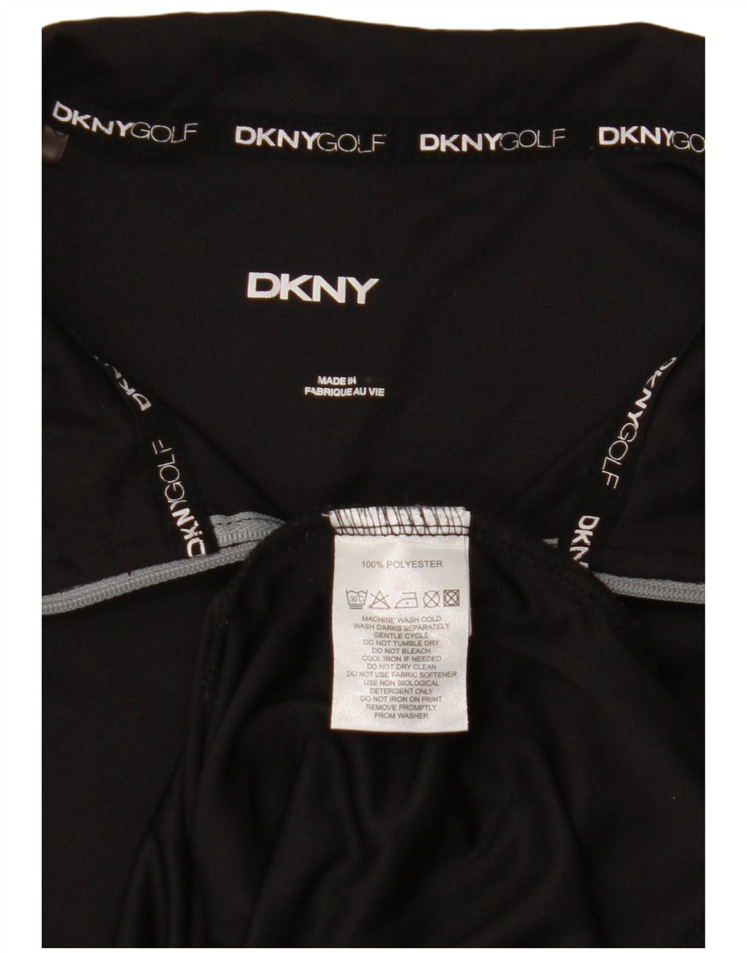 DKNY Muška majica s izrezom i trenirkom, veliki crni poliester