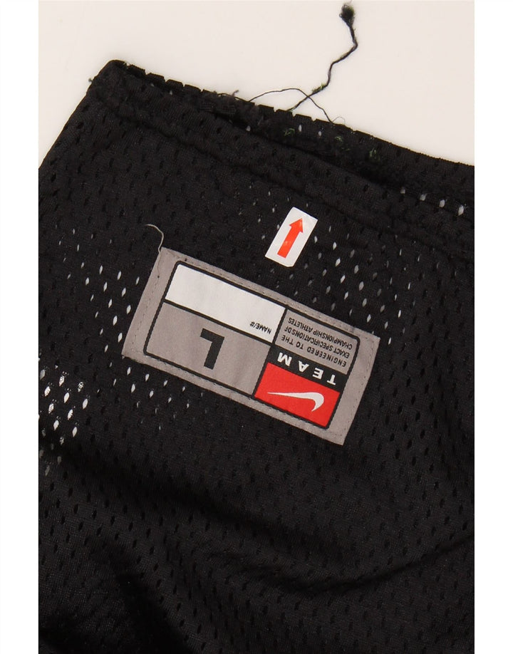 NIKE Muška majica kratkih rukava Velika crna najlonska majica