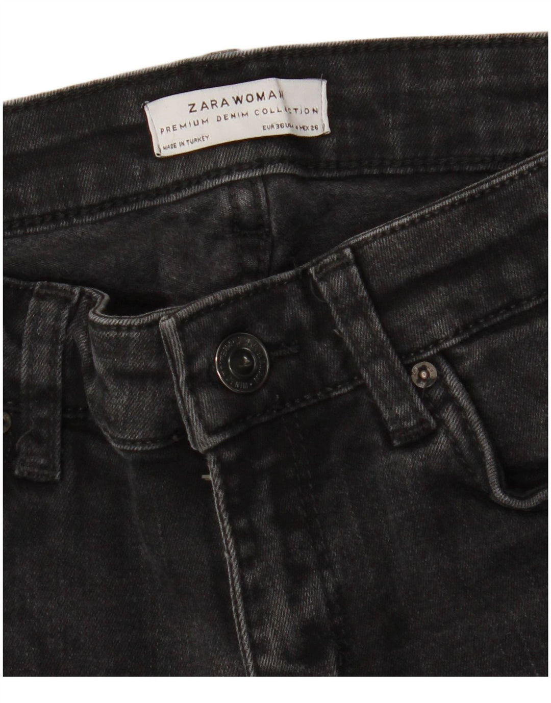 Zara ženske traperice EU 36 XS W26 L26 crne