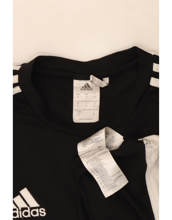 Adidas muška majica Climalite, mali crni poliester u boji