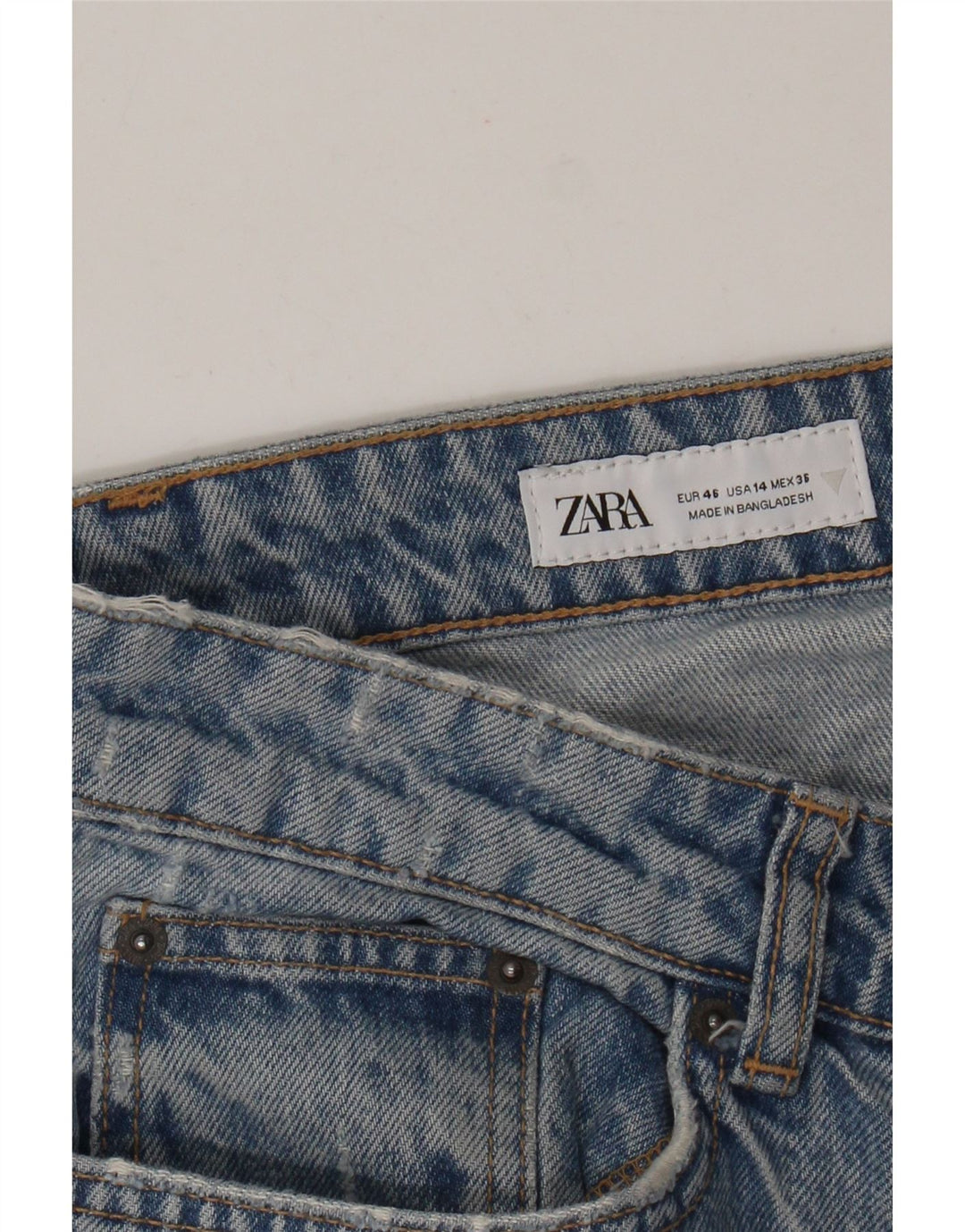 Zara ženske ravne traperice EU 46 XL W36 L29 plave