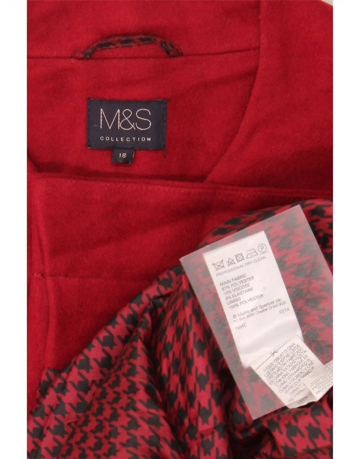 Marks & Spencer ženski kaput UK 18 XL crveni poliester