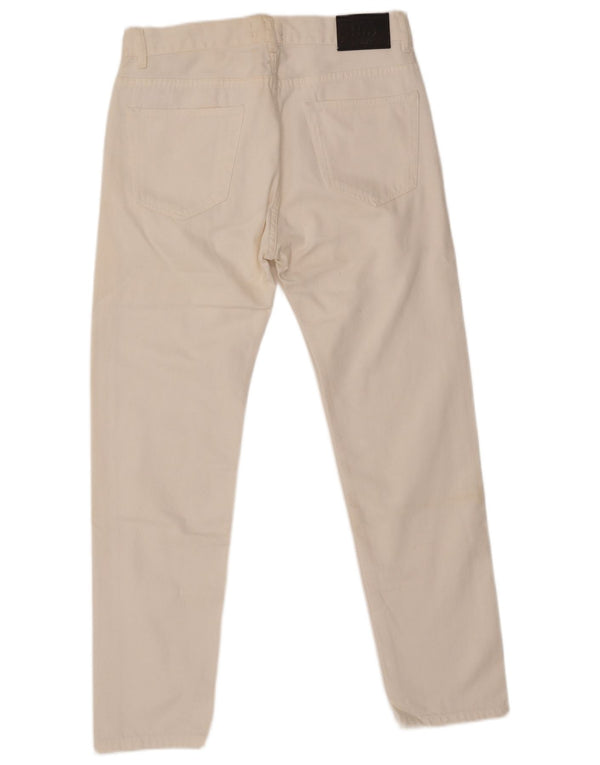 ZARA Muške uske traperice EU 40 Srednje W31 L28 Pamuk od bijele boje