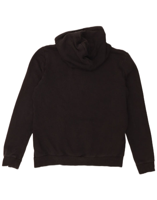 Puma Womens Hoodie Jumper UK 14 Large Black Cotton