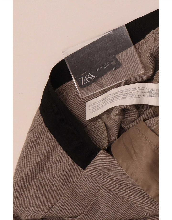 Zara ženske uske chino hlače male W28 L26 sivi poliester