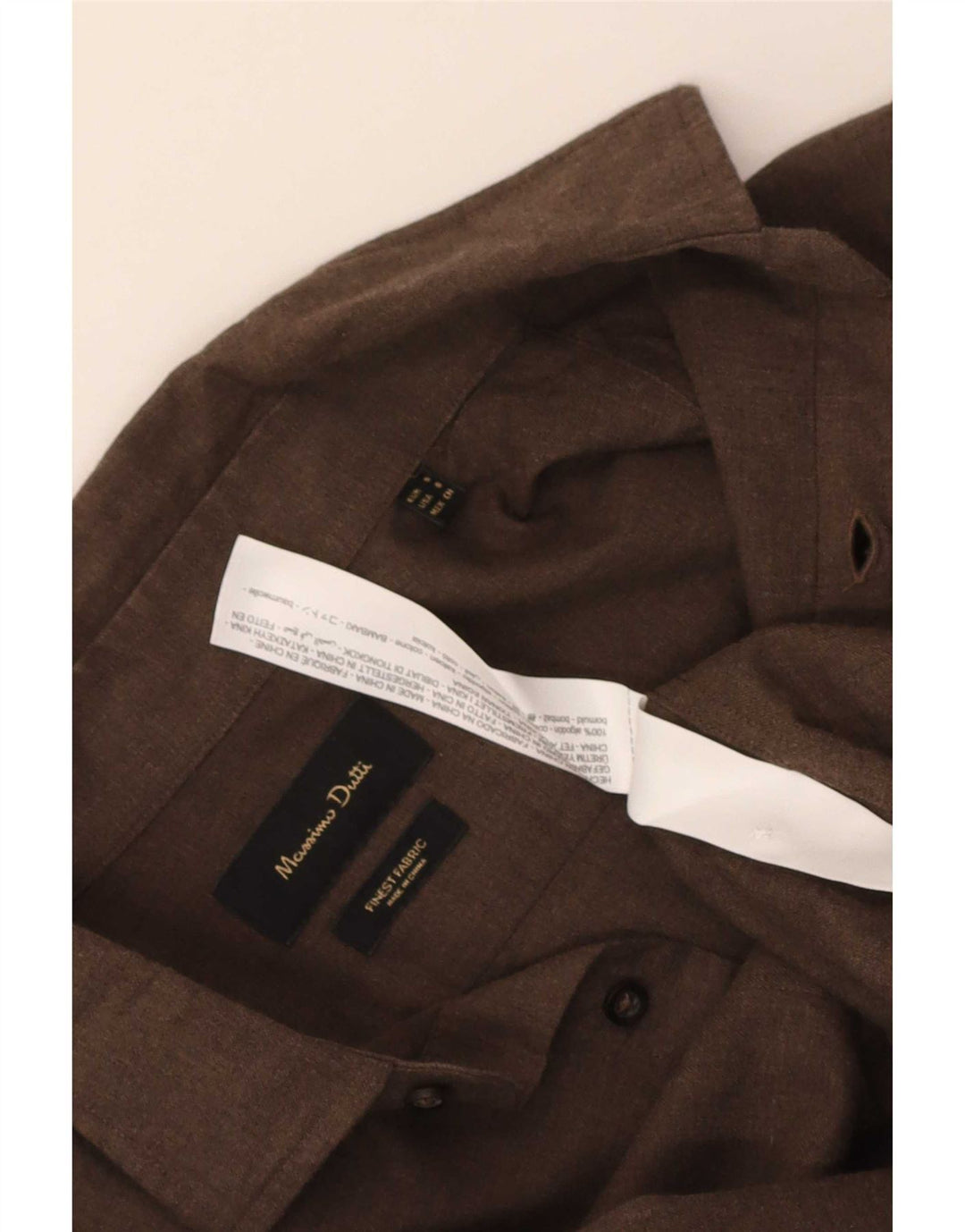 Massimo Dutti muška košulja mala smeđa pamuk