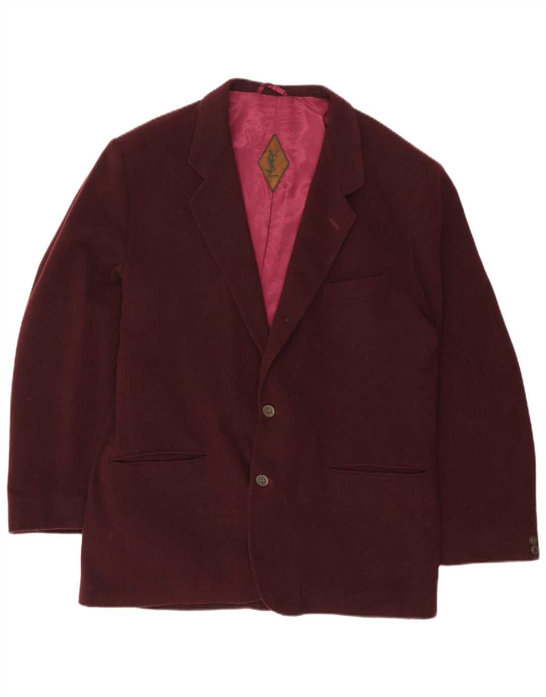 Yves Saint Laurent Muška jakna sa 2 gumba IT 54 2XL Bordo vuna