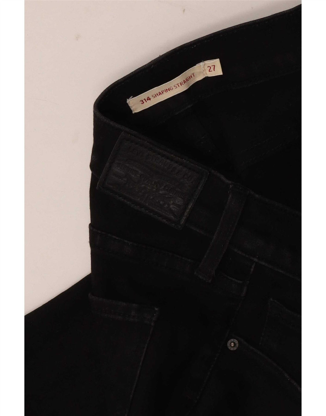Levi's ženske 314 ravne traperice za oblikovanje W27 L30 crne