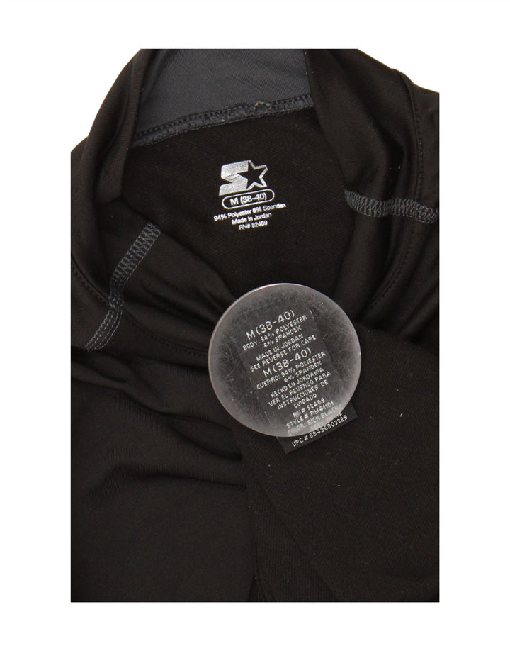 STARTER Mens Top Long Sleeve UK 38/40 Medium Black Polyester Vintage Starter and Second-Hand Starter from Messina Hembry 