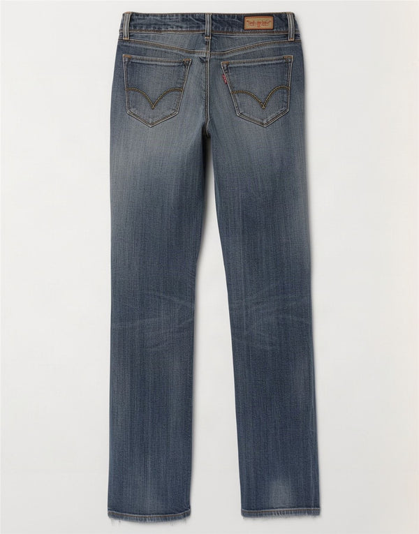 Levi's ženske ravne traperice 470 W29 L34 plavi pamuk