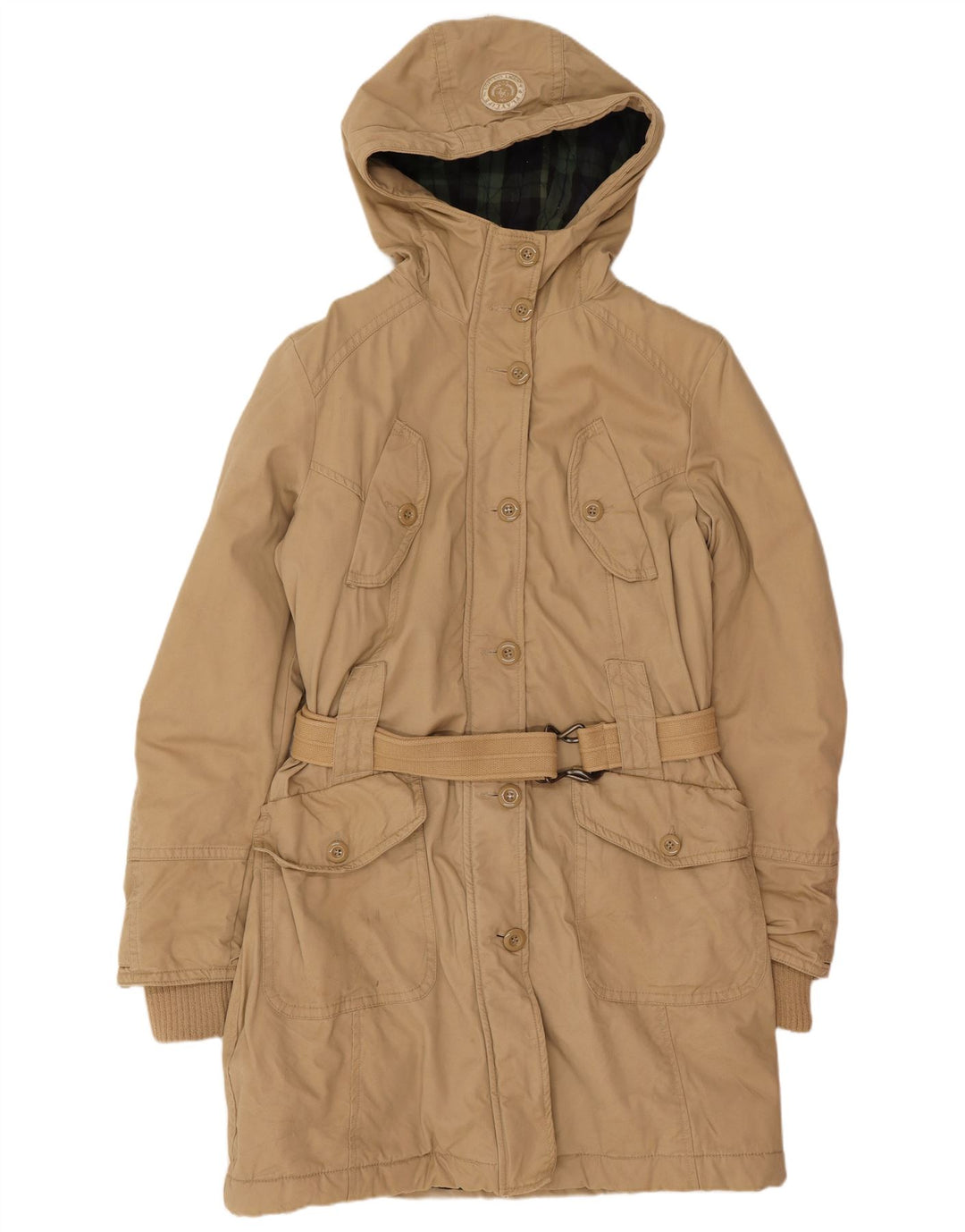 Playlife ženska parka jakna s kapuljačom UK 12 srednje bež boje