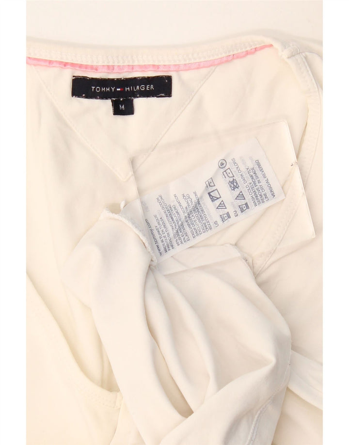 Tommy Hilfiger Ženska majica dugih rukava UK 12 Srednje bijeli pamuk