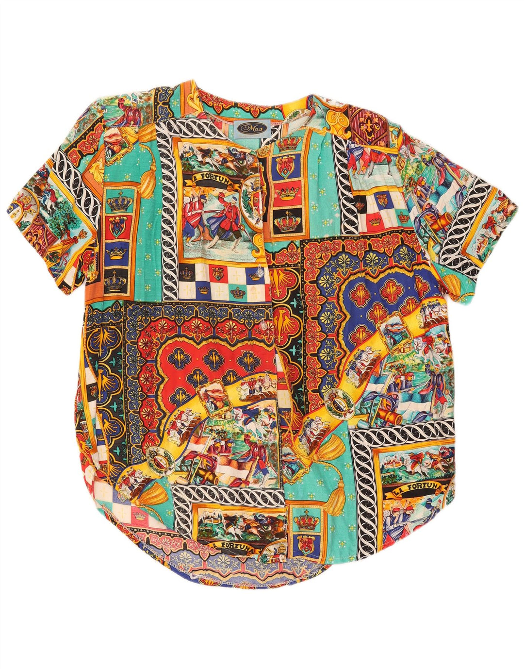 Mas ženska košulja s apstraktnim uzorkom UK 20 2XL Višebojna