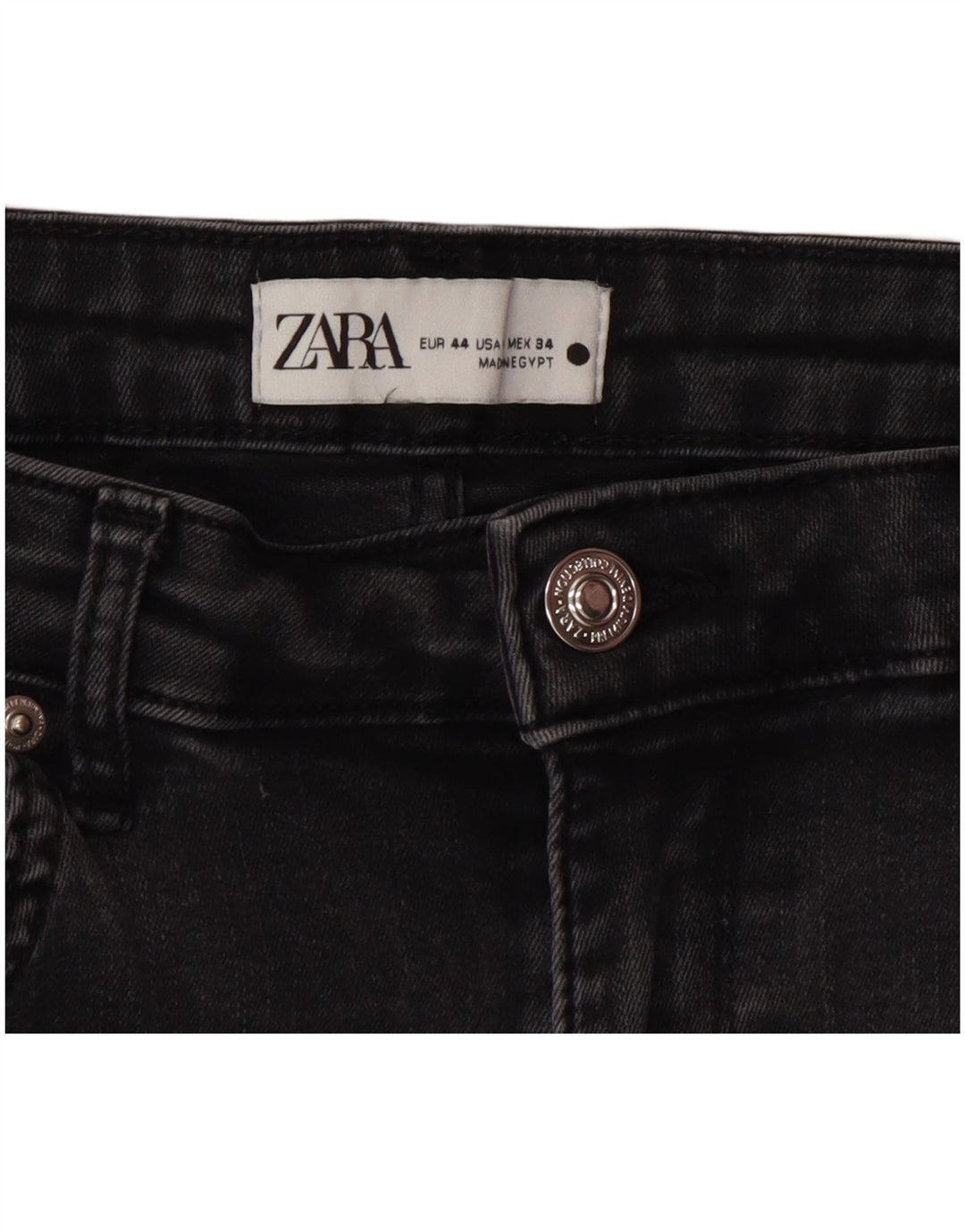 Zara ženske lepršave traperice EU 44 XL W34 L34 sive