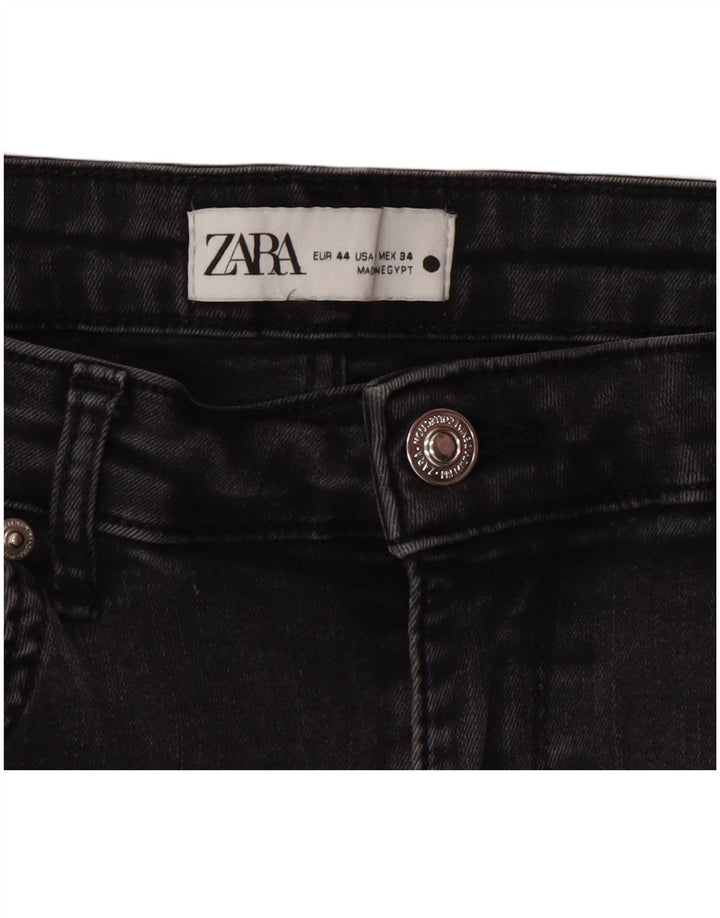 Zara ženske lepršave traperice EU 44 XL W34 L34 sive