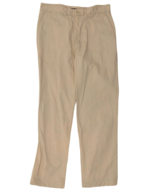 Zara muške ravne chino hlače EU 42 Large W32 L30 Bež