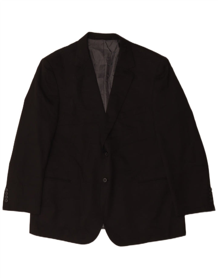 Marks & Spencer muška jakna sa 2 gumba UK 48 2XL crni poliester