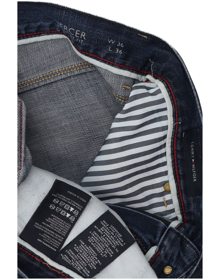 TOMMY HILFIGER Muške ravne traperice Mercer W36 L36 Plavi pamuk