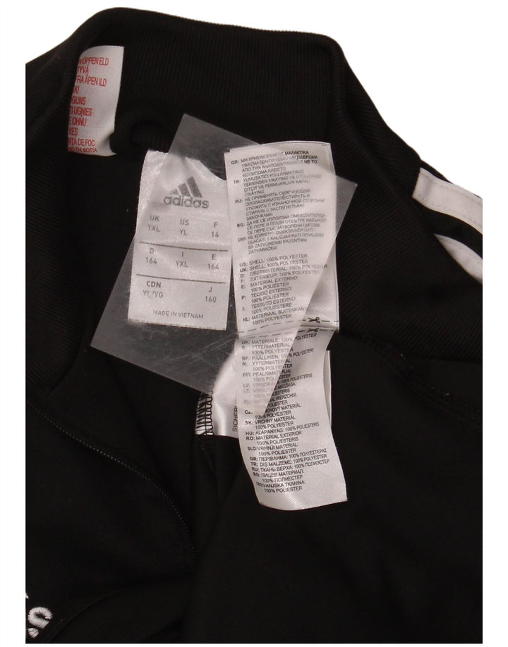 ADIDAS Boys Climacool Pulover Trenirka Top 13-14 Years XL Black