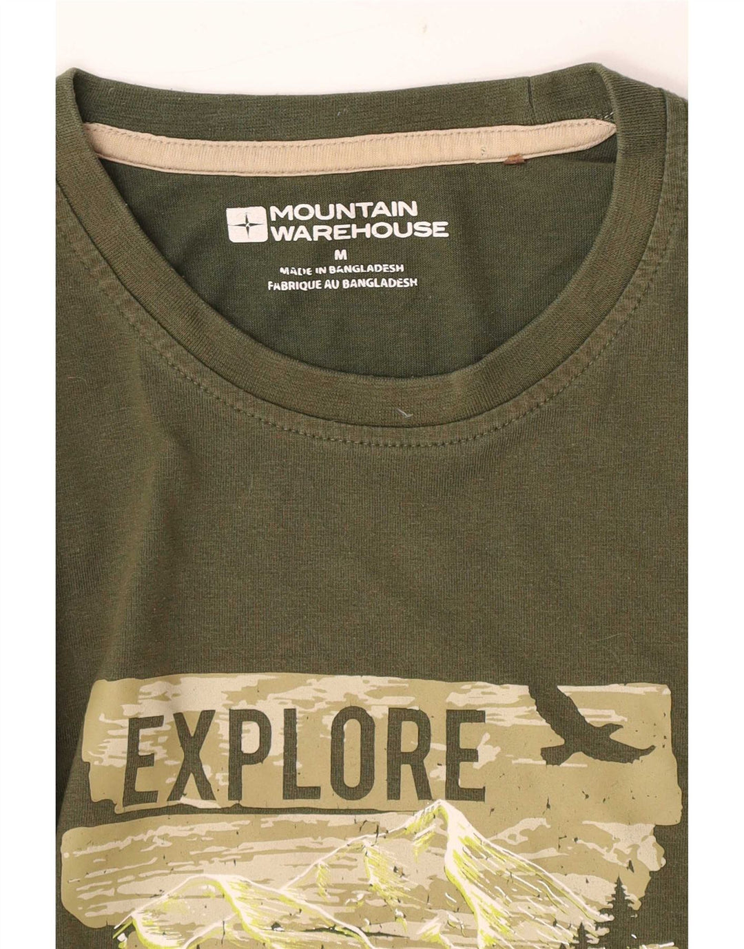 Mountain Warehouse Muška grafička majica kratkih rukava Srednje zelena
