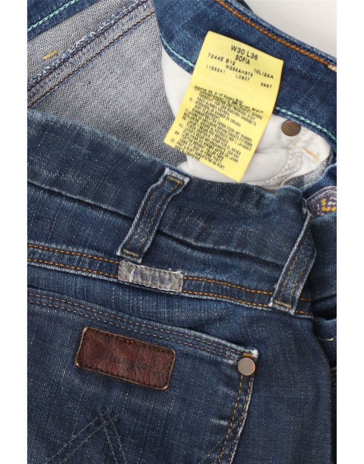 Wrangler ženske ravne traperice Sofia W30 L36 plavi pamuk