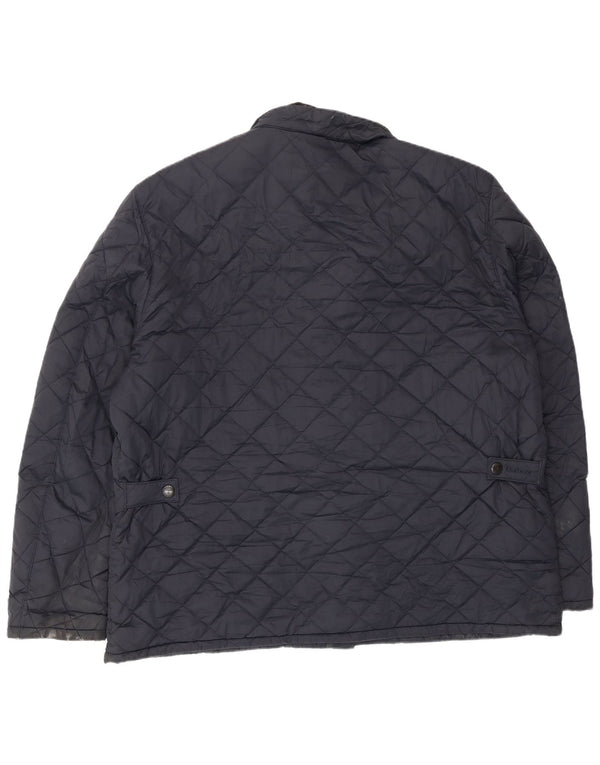 Barbour muška prošivena jakna UK 44 2XL tamnoplavi poliester