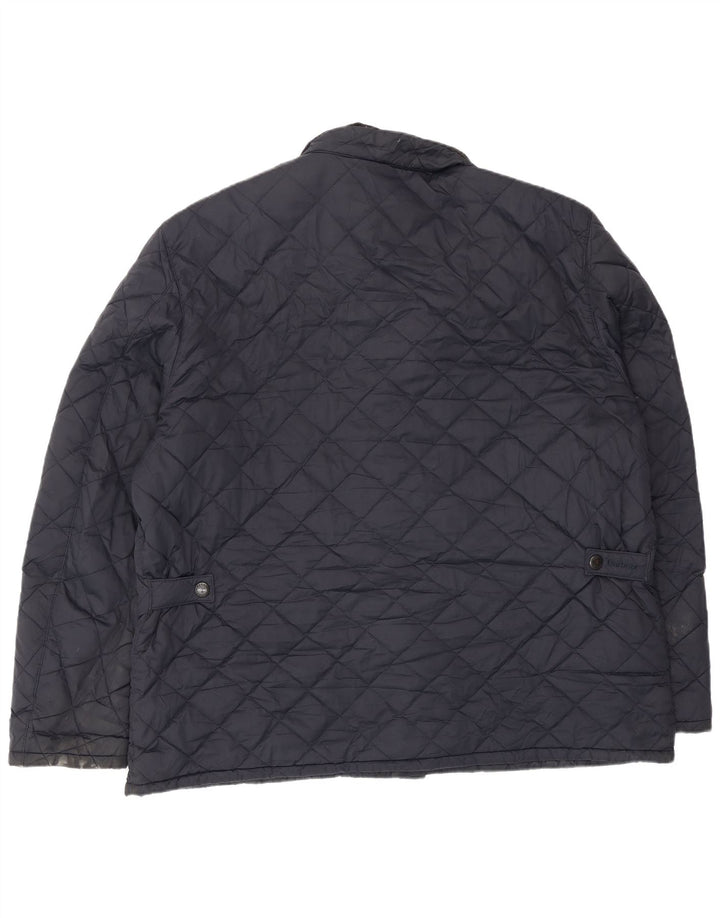 Barbour muška prošivena jakna UK 44 2XL tamnoplavi poliester