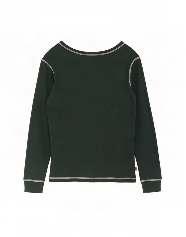 Levi's ženska majica dugih rukava UK 18 XL, zeleni pamuk