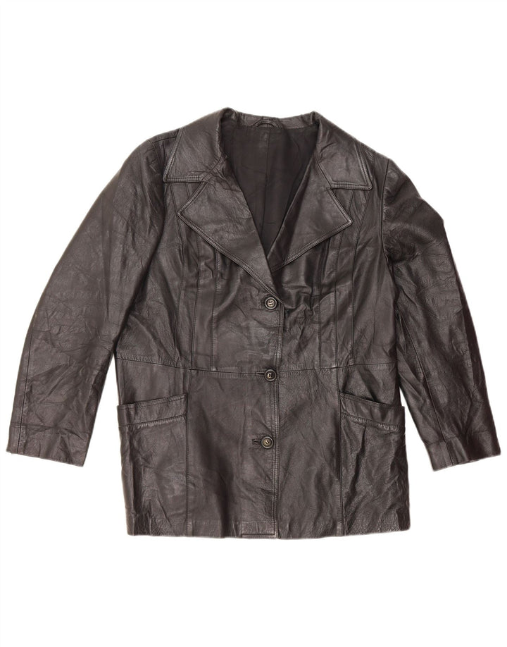 Nappa ženska kožna jakna UK 14 srednje crna