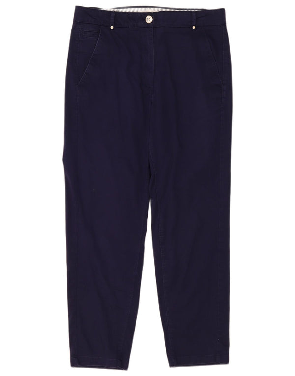 Marks & Spencer ženske chino hlače UK 12 srednje W32 L28 tamnoplave