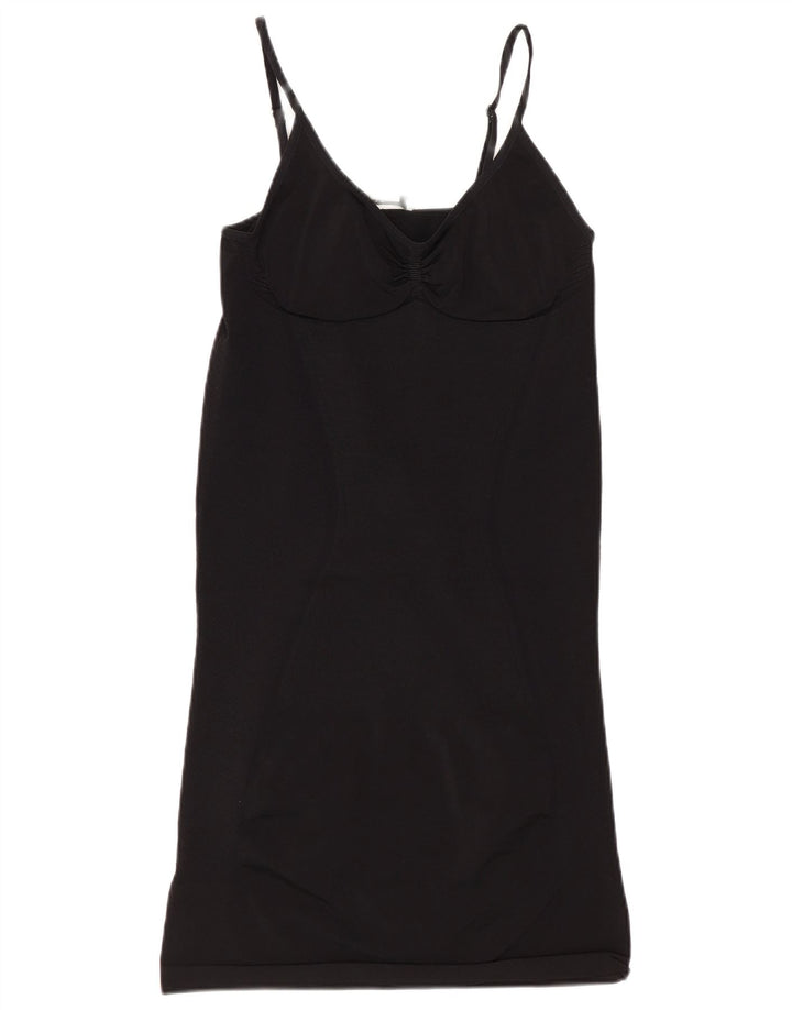 Max Mara ženska prevelika slip haljina UK 16 velika crna