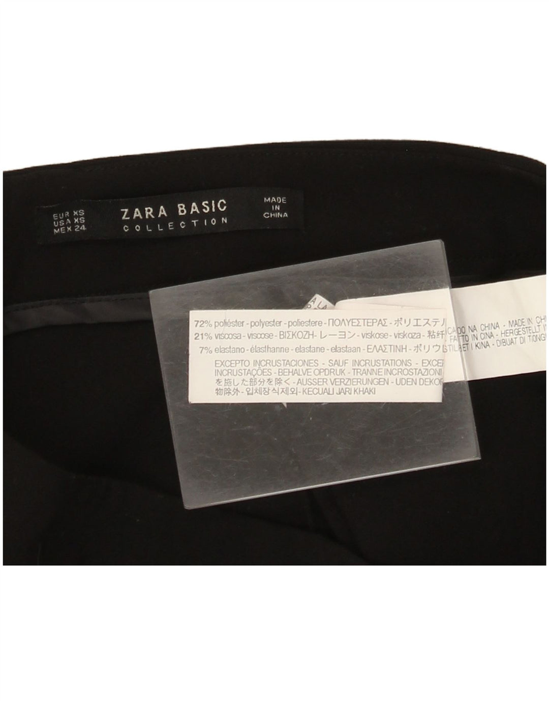 Zara ženske ležerne kratke hlače XS W24 crni poliester
