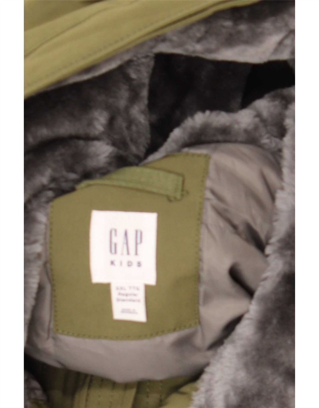 Gap Boys Parka jakna s kapuljačom 13-14 godina kaki poliester