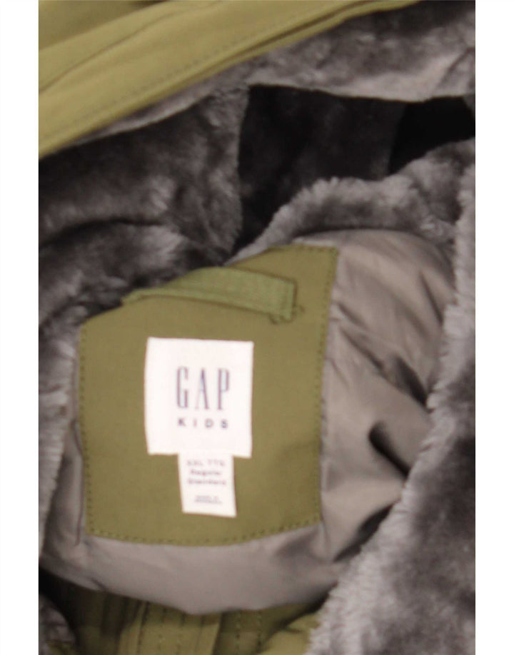 Gap Boys Parka jakna s kapuljačom 13-14 godina kaki poliester