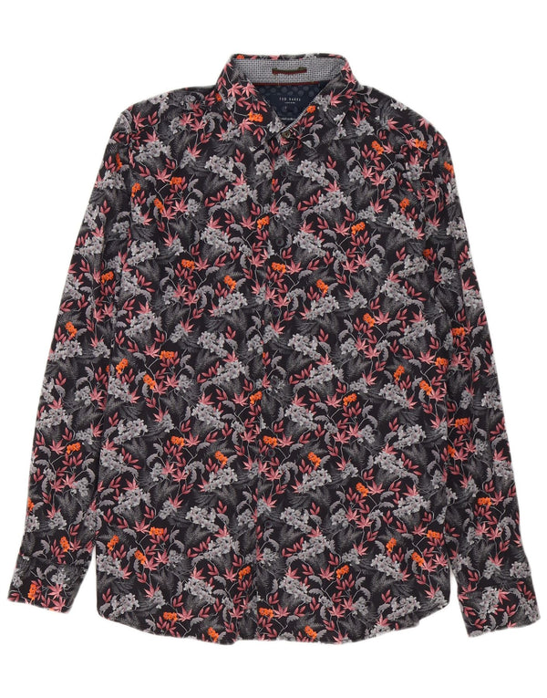 Ted Baker muška košulja veličine 4 veliki raznobojni cvjetni pamuk