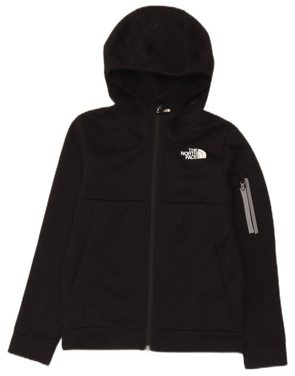 The North Face Boys pulover s kapuljačom na patentni zatvarač 11-12 godina veliki crni poliester
