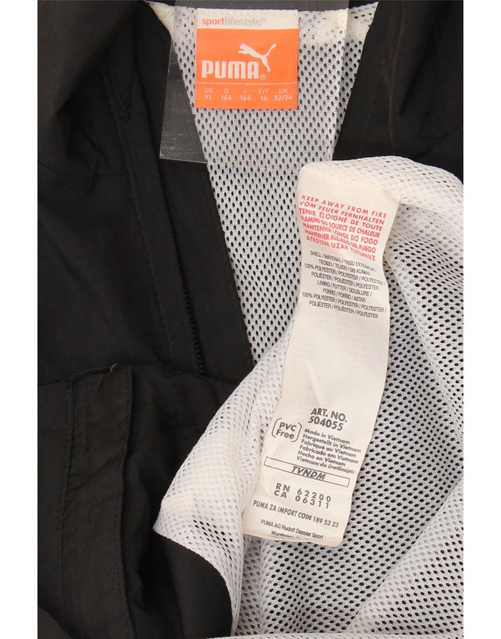 Puma Boys Trenirka Gornja jakna 13-14 godina XL crna poliesterska boja
