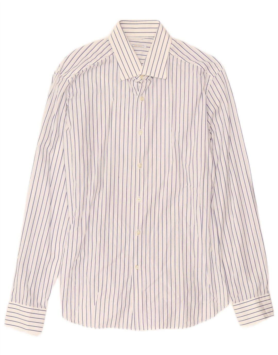 GIANFRANCO FERRE Muška košulja veličina 42 16 1/2 pamuk na velike plave pruge