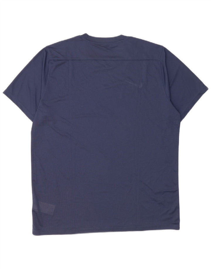 Nike Dri Fit majica kratkih rukava 2XL tamnoplavi poliester
