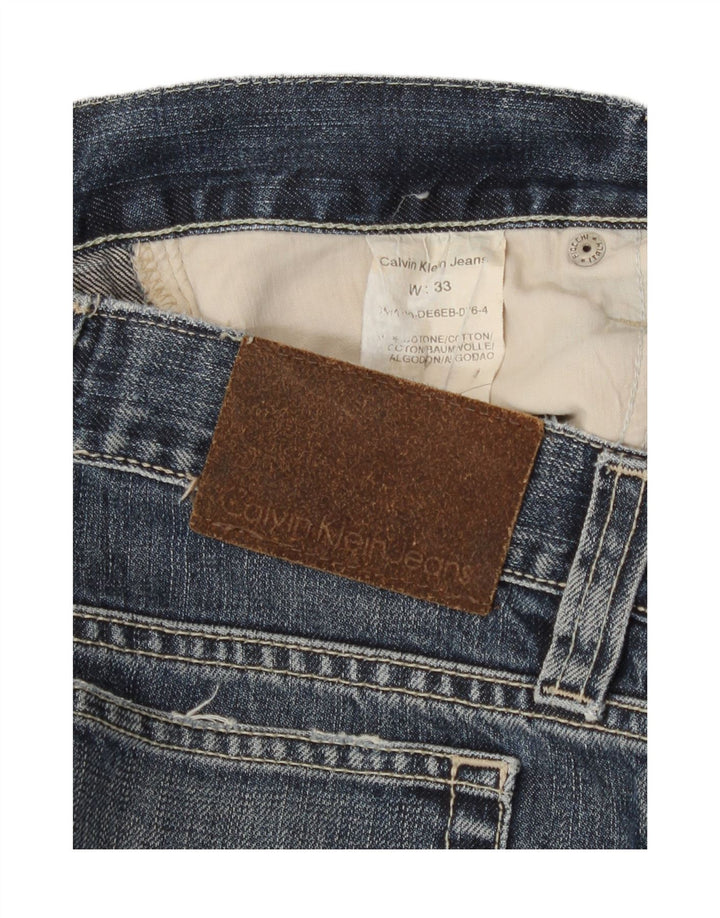 Calvin Klein ženske ravne traperice W33 L30 plavi pamuk