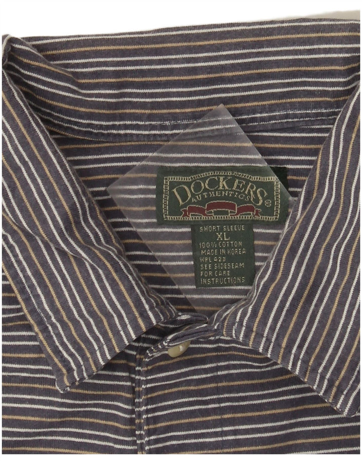 Dockers muška polo majica XL pamuk na sive pruge