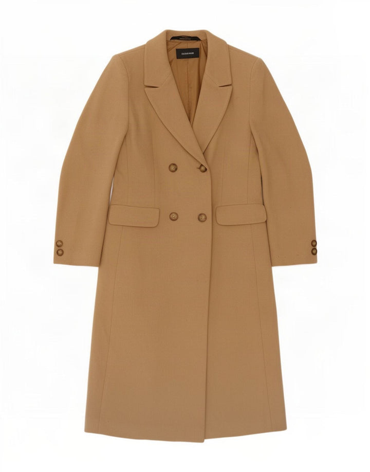 Marks & Spencer ženski kaput s dvostrukim kopčanjem UK 10 Small Beige New Wool